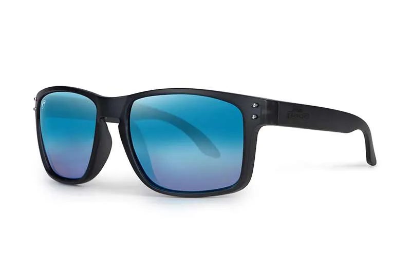 Fox Rage Transparent Black Brown Lens Mirror Blue Polarised Sunglasses