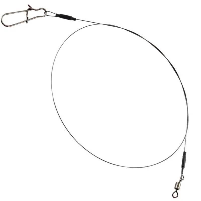 Fox Rage Strike Point Jerk Leader Single Strand Titanium 40cm