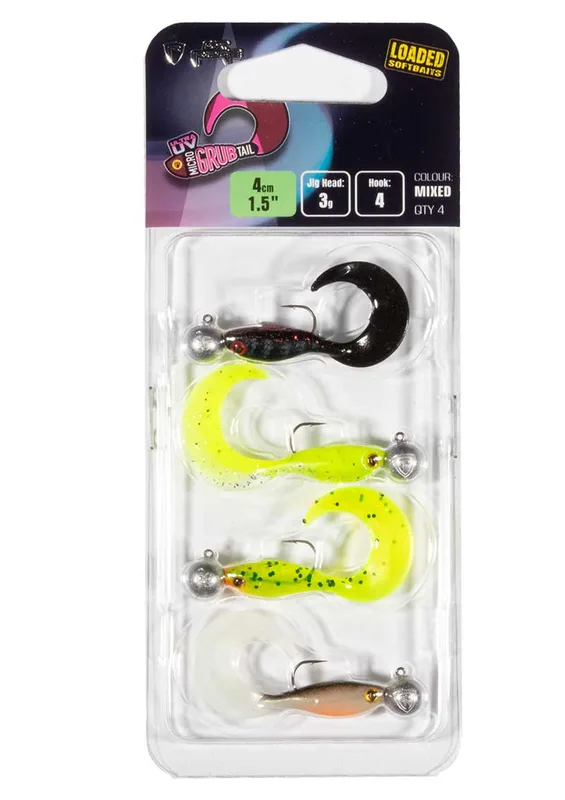 Fox Rage Ultra UV Micro Grub Tail Loaded Mixed Pack