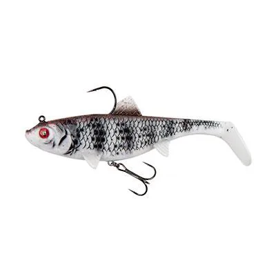 Fox Rage Replicant Wobble Soft Lure — 14cm, 55g, UV Zebra