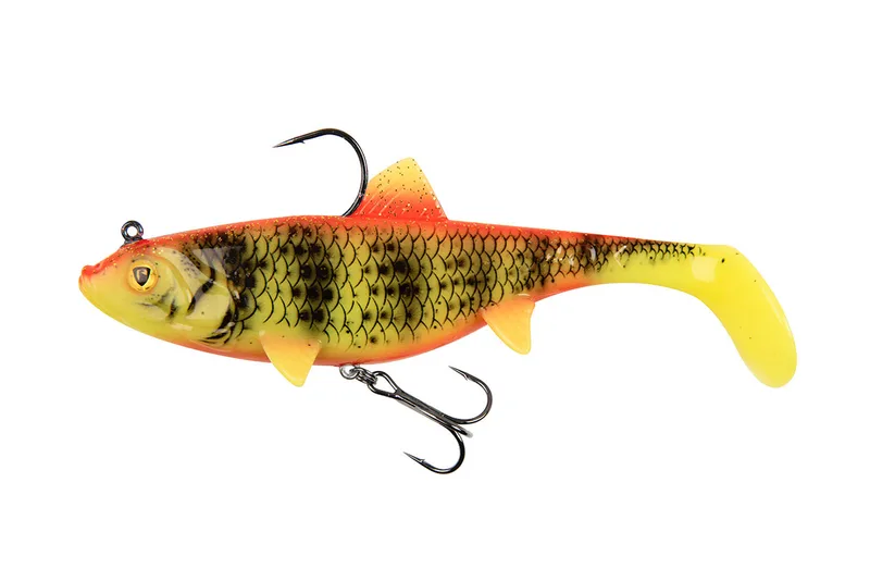 Fox Rage Replicant Wobble Soft Lure — 14cm, 55g, UV Bright Perch