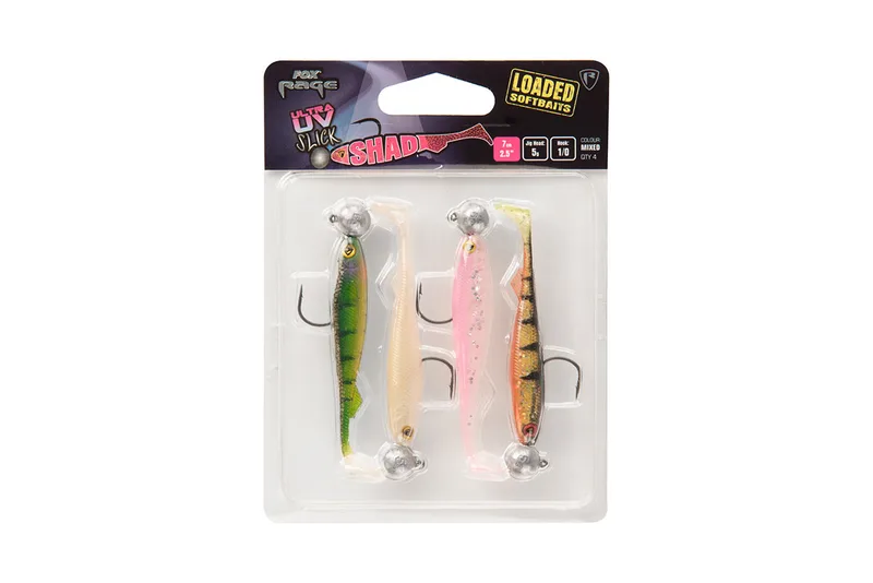 Fox Rage UV Slick Shad Loaded — 11cm, 10g, 3/0