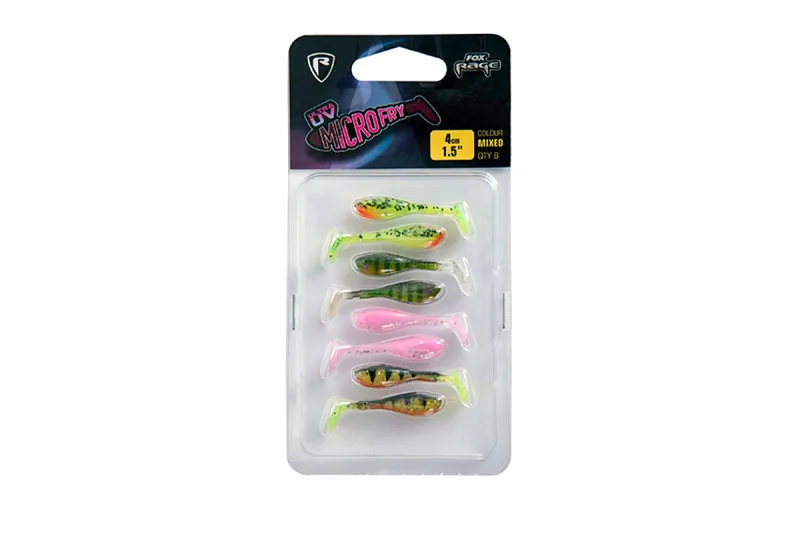 Fox Rage UV Micros Mixed 4cm — Micro Fry