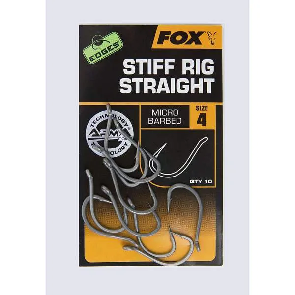 Fox Edges Armapoint Stiff Rig Straight Hooks — 6