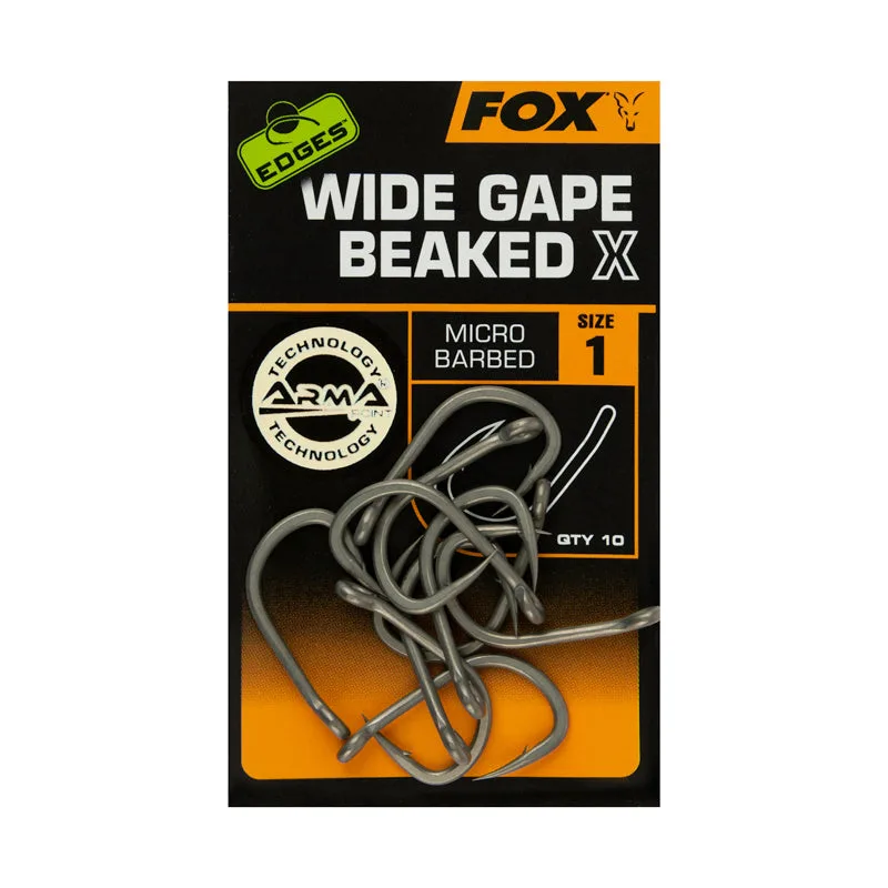 Fox Edges Wide Gape Beaked X Hooks - 1