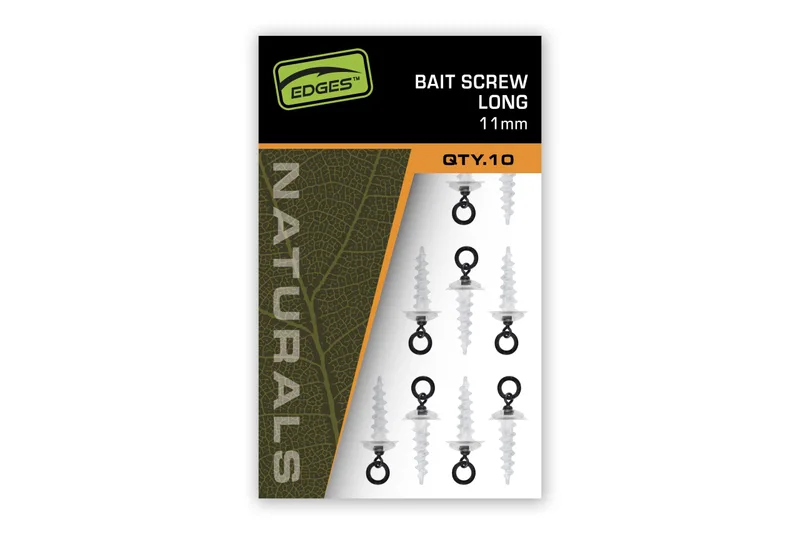 Fox Edges Naturals Bait Screws — Long, 11mm