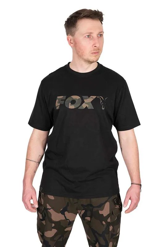 Fox Black / Camo Logo T Shirt