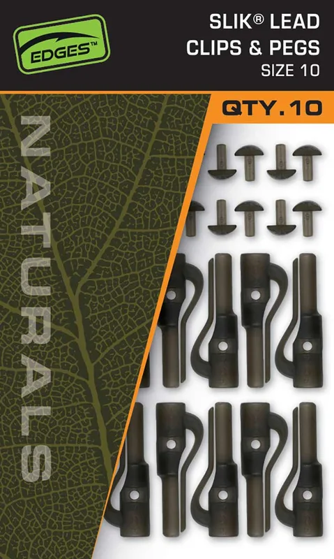 Fox Naturals Slik Lead Clips & Pegs Size 10