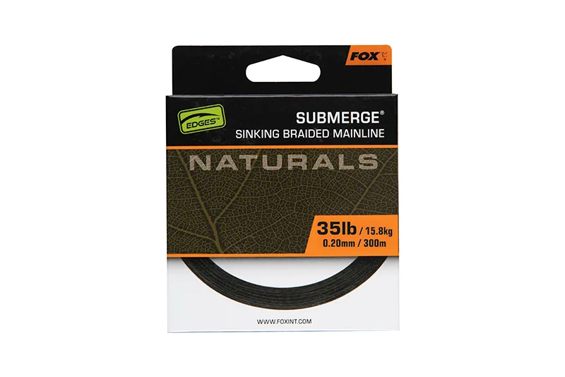 Fox Edges Naturals Submerge Braid — 0.20mm, 35lb / 15.8kg, 300m