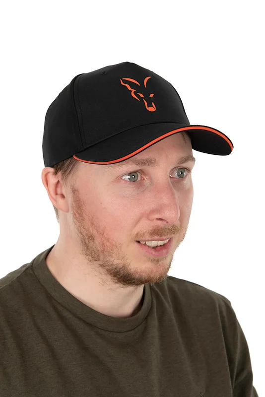 Fox Collection Black & Orange Baseball Cap