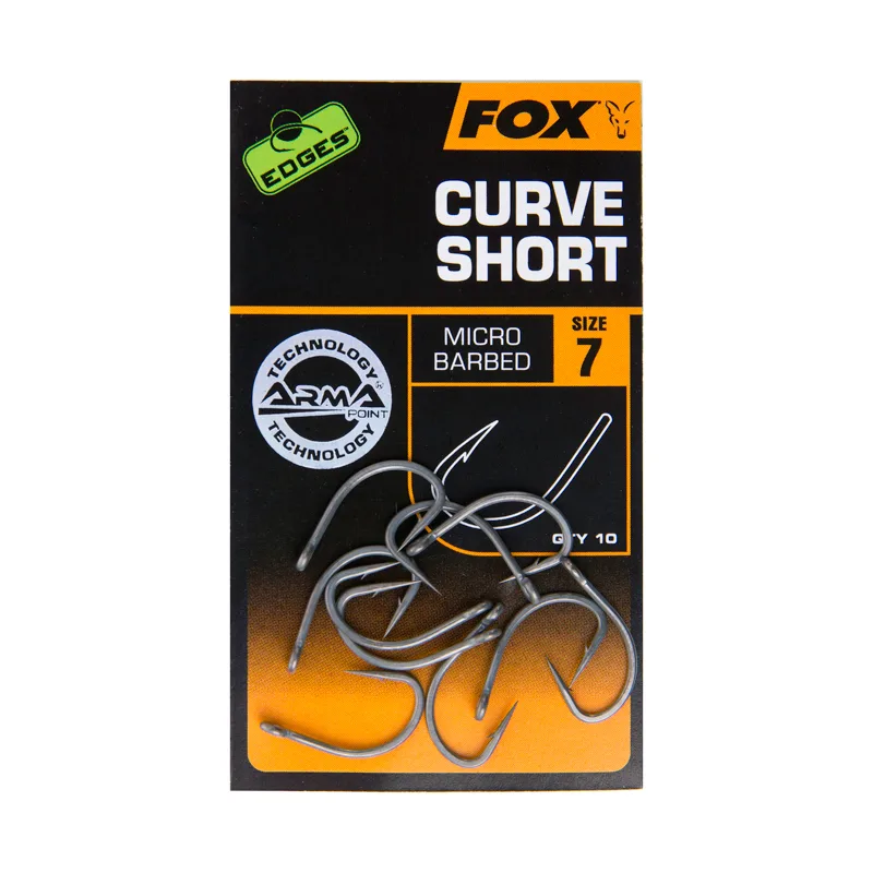 Fox Edges Armapoint Curve Shank Short Hooks