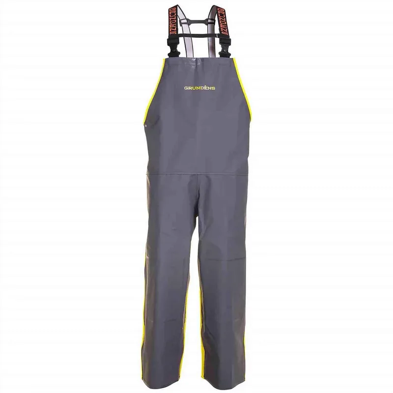 Grundens Hauler Bib – Hi-Vis Yellow / Grey