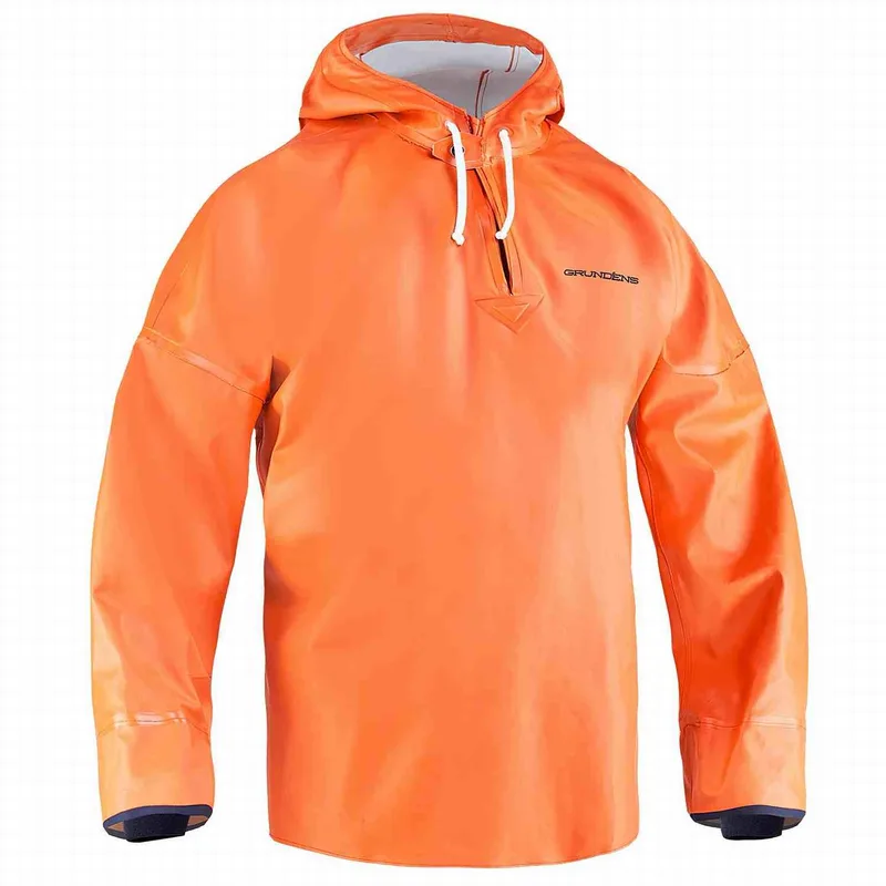 Grundens Brigg Smock W/Neoprene Cuff – Orange - Grundens Brigg Smock W/Neoprene Cuff – Orange Large