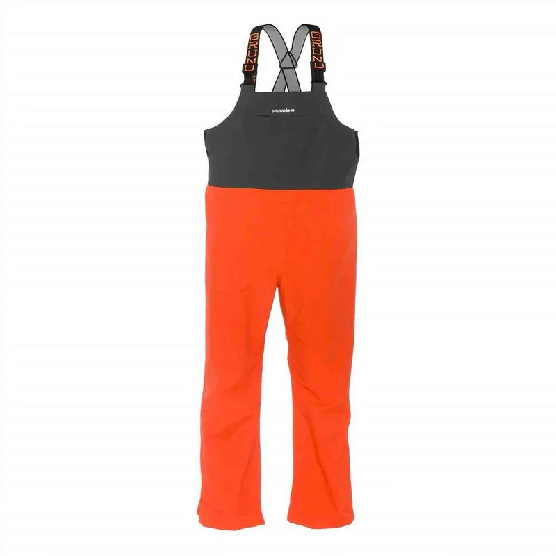 Grundens Full Share Bib & Brace – Orange/Grey - Grundens Full Share Bib & Brace – Orange/Grey X-Large