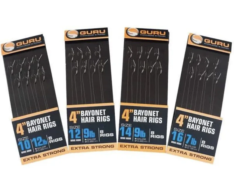 Guru 4in MWG Bayonet Hair Rigs