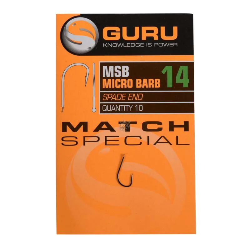 Guru Match Special Barbed Hooks - 10