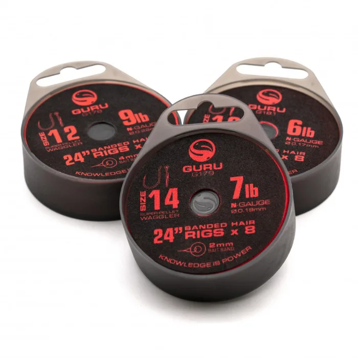 Guru Super Pellet Waggler Bait Band Rigs 24 Inch