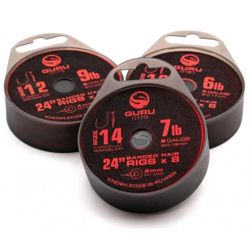Guru Super Pellet Waggler Bait Band Rigs 24 Inch - 18