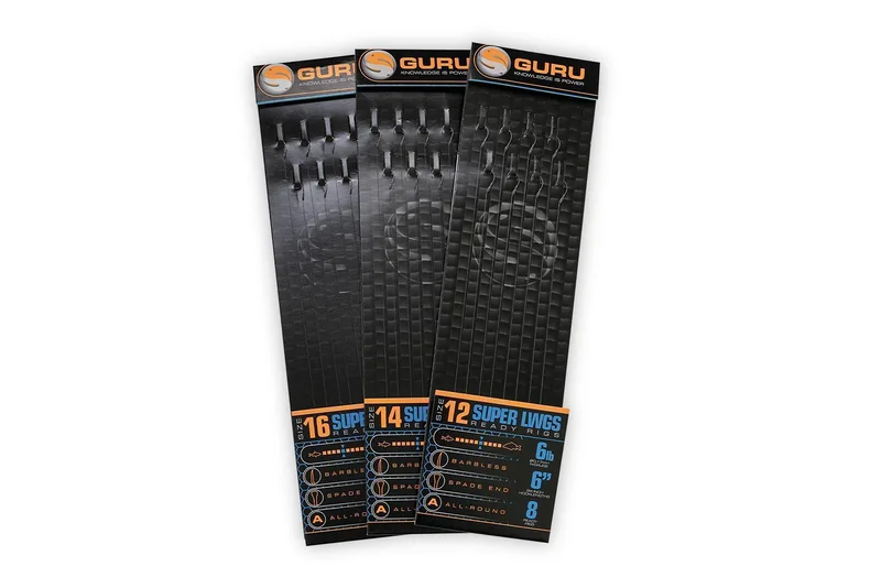 Guru Super LWGS Pole Rigs 6″ Hooks to Nylon — 18, 0.11mm