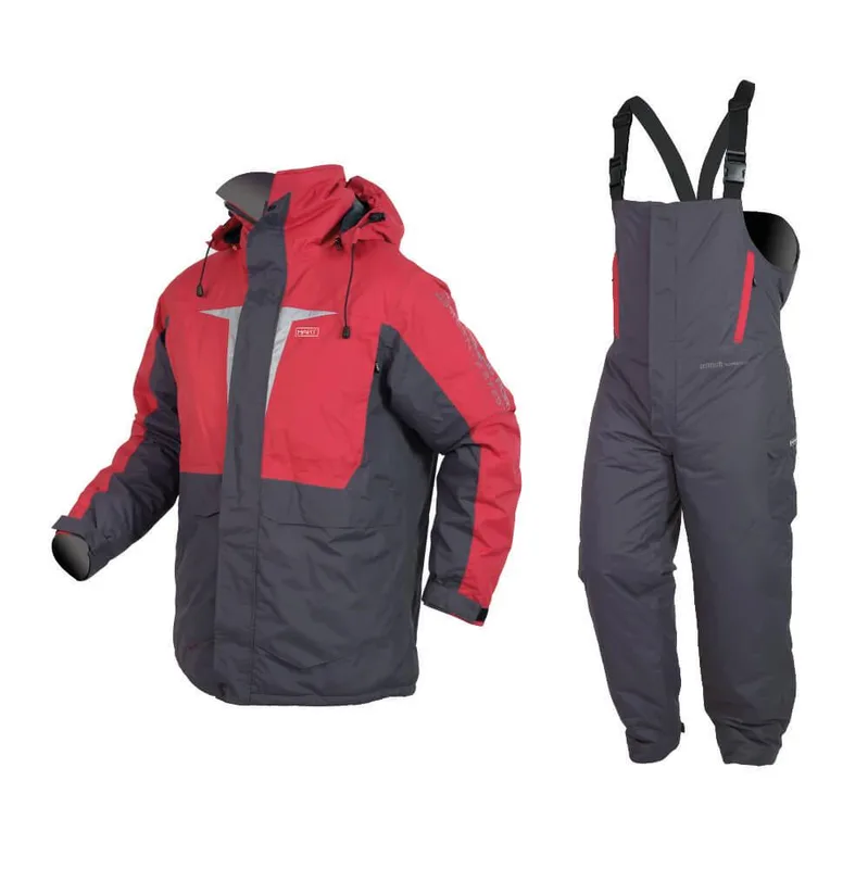 Hart Oceanic Pro Suit - Hart Oceanic Pro Fishing Suit Red Grey Small