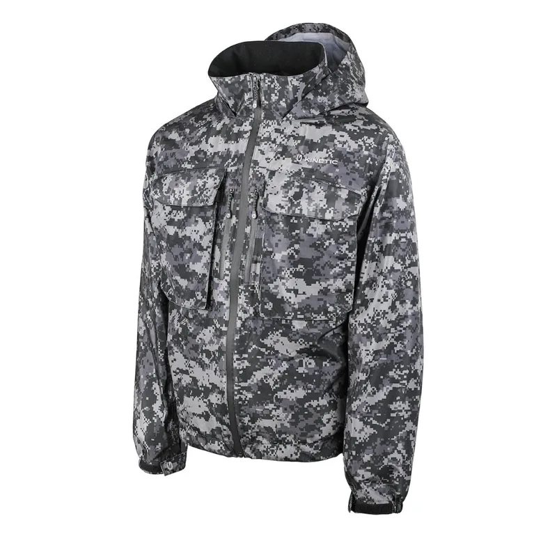 Kinetic Camorush Jacket - Grey Camo Waterproof Jacket