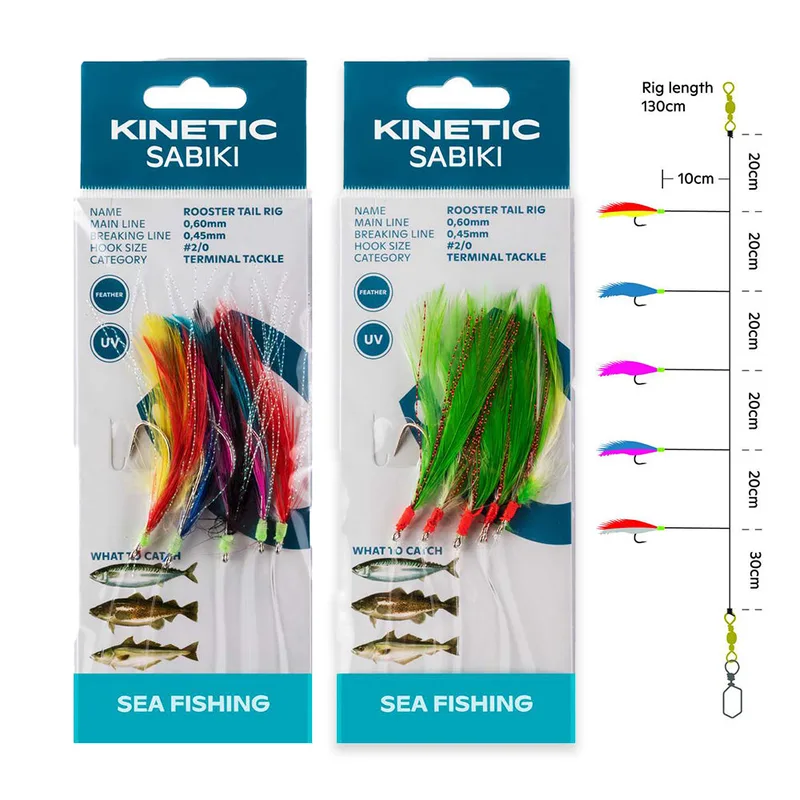 Kinetic Sabiki Rooster Tail