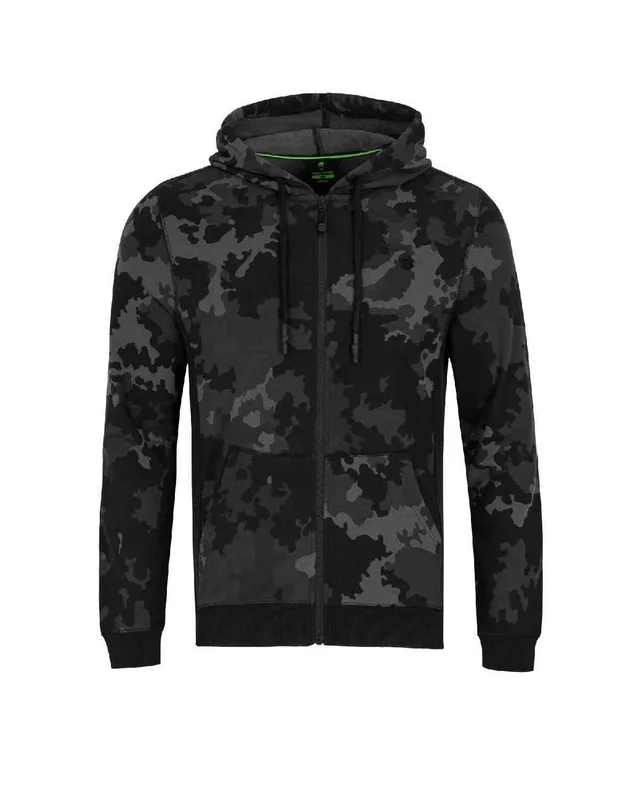 Korda Zip Hoodie Black Kamo