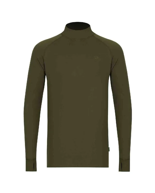 Korda Mock Neck Thermal LS Shirt Dark Olive — XXXX-Large