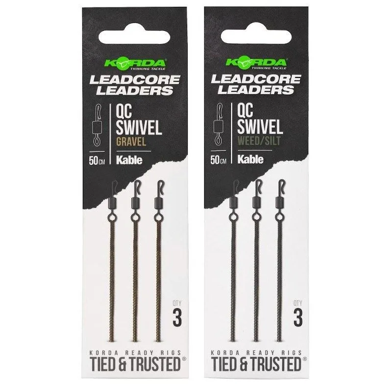 Korda Kable Leadcore Leader QC Swivel