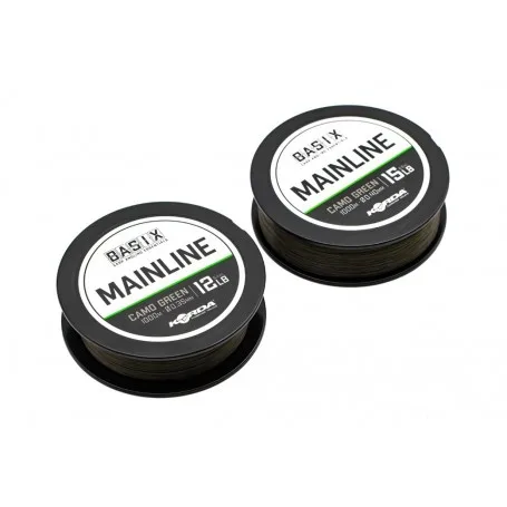 Korda Basix Mainline — 12lb, 0.35mm, 1000m