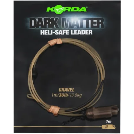 Korda Dark Matter Leader Heli-Safe — Gravel, 1m