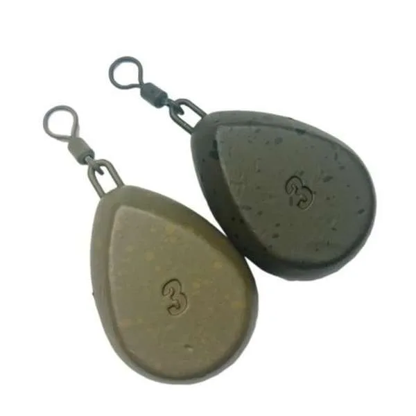 Korda Flat Pear Swivel Leads — 5oz