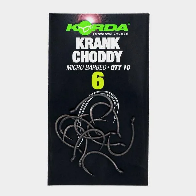 Korda Krank Choddy Hooks — 10, Barbed