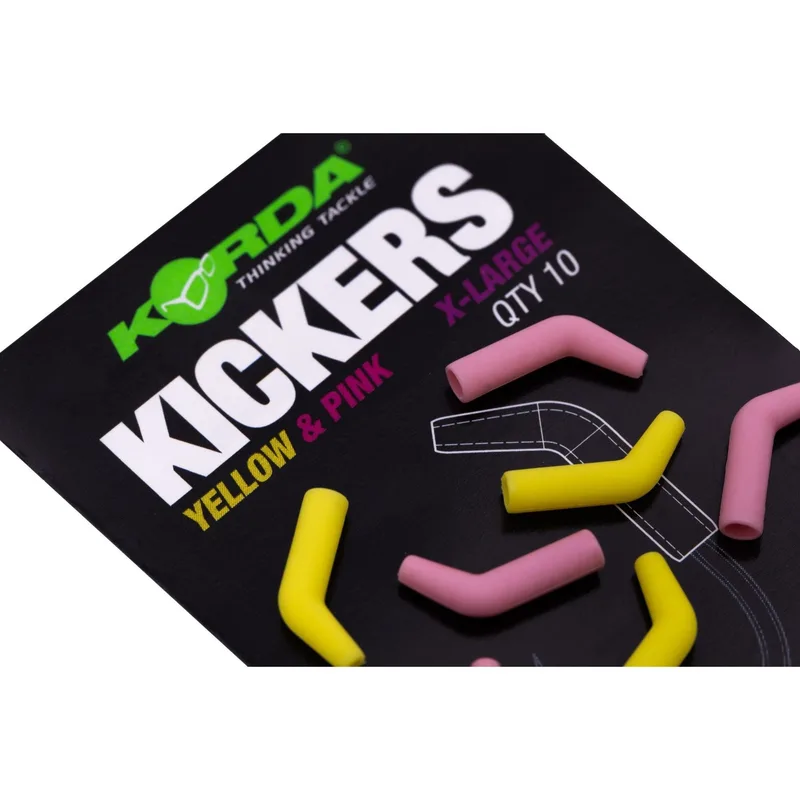 Korda Kickers — X-Large, Yellow / Pink
