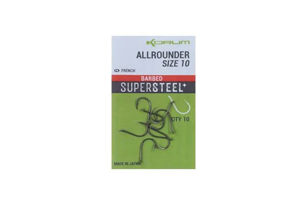 Korum Supersteel All Rounder Hooks Barbed - 4