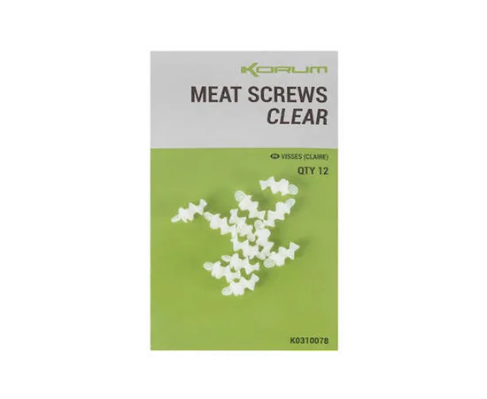 Korum Meat Screws Clear