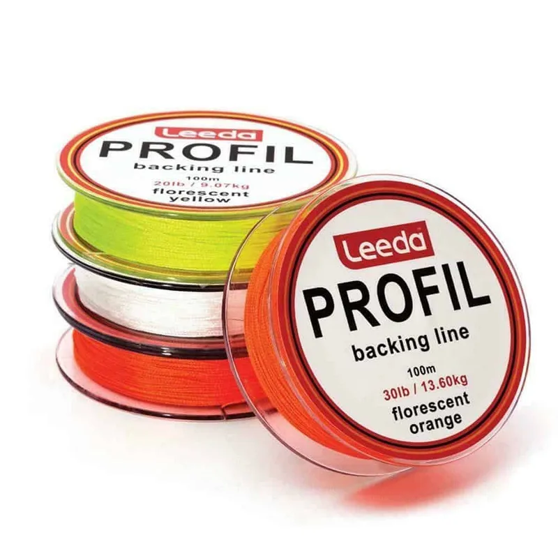 Leeda Profil Backing Line 100m - 20lb, Yellow