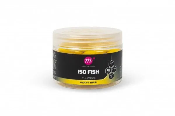 Mainline ISO Fish Fluoro Wafters 15mm — Yellow
