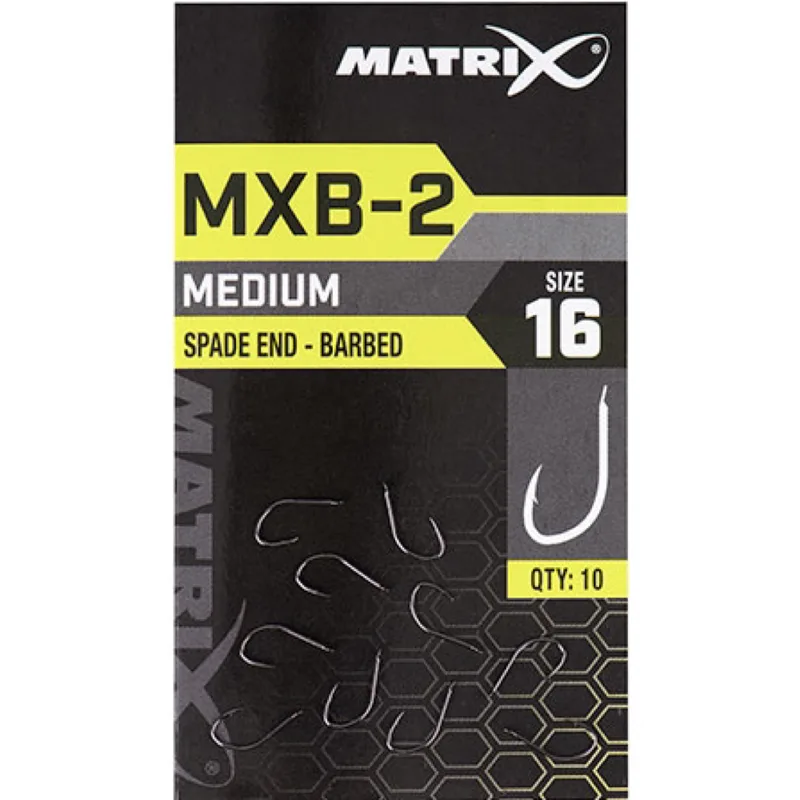 Matrix MXB-2 Medium Spade End Barbed Hooks