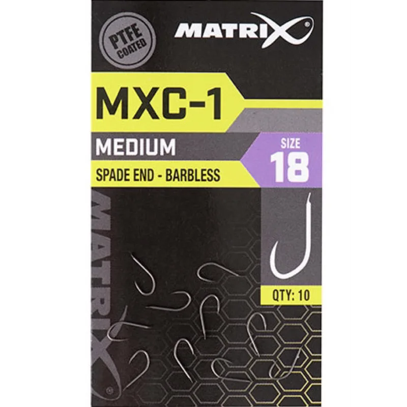 Matrix MXC-1 Spade End Barbless Hooks - 20