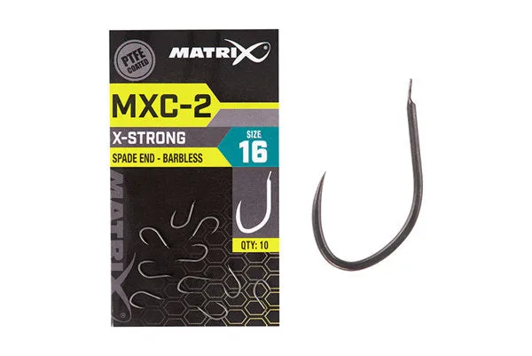 Matrix MXC-2 X-Strong Spade End Barbless Hooks