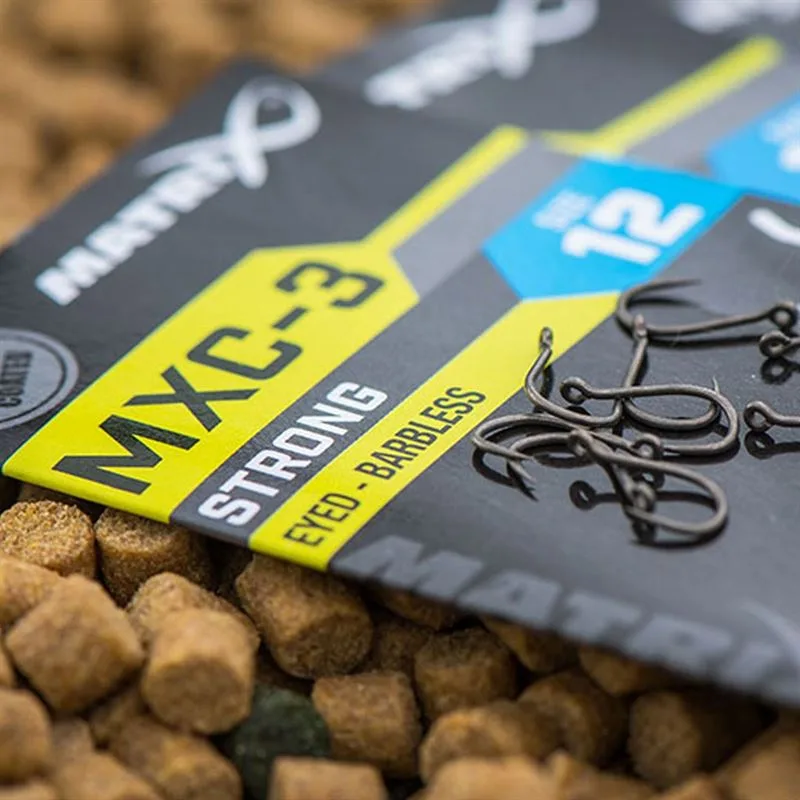 Matrix MXC-3 Eyed Barbless Hooks - 18