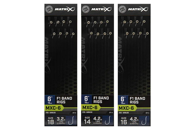 Matrix MXC-6 F1 Band Rigs - 6 Inch, 18