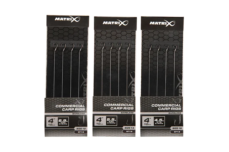 Matrix X1 Commercial Carp 10cm Rigs - 12, 0.18mm