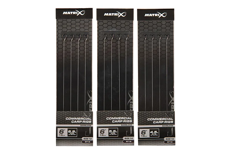 Matrix X1 Commercial Carp 15cm Rigs - 12, 0.18mm