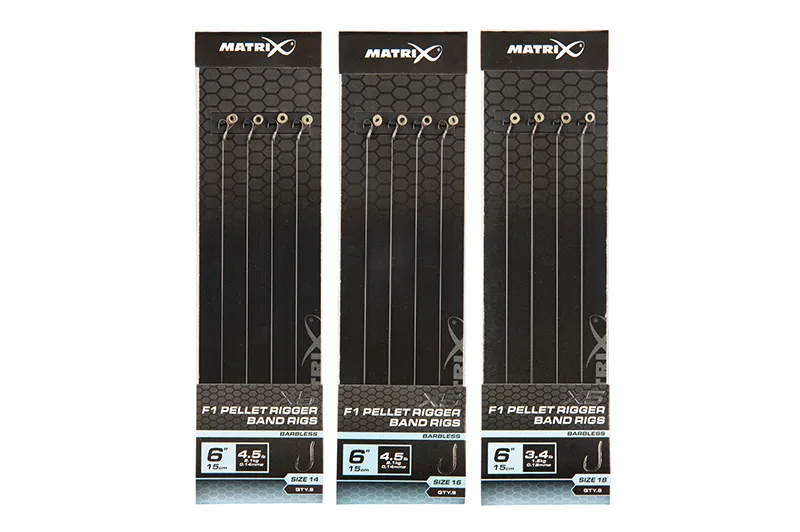 Matrix X5 F1 Pellet Rigger 15cm Band Rigs - 14, 0.14mm