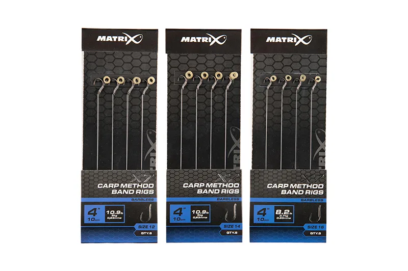 Matrix X7 Carp Method 10cm Band Rigs - 12, 0.23mm