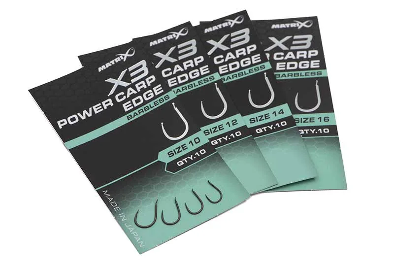 Matrix X3 Power Carp Edge Barbless Hook