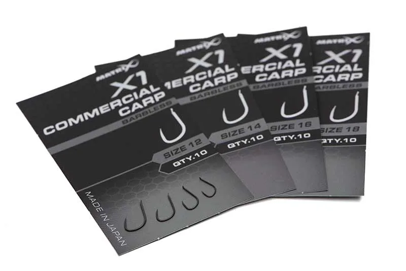 Matrix X1 Commercial Carp Barbless Hook