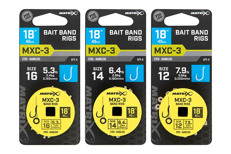 Matrix MXC-3 Barbless Bait Band Rigs